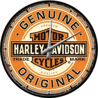 Harley Davidson Old Retro Logo Zegar Ścienny  Oryginał
